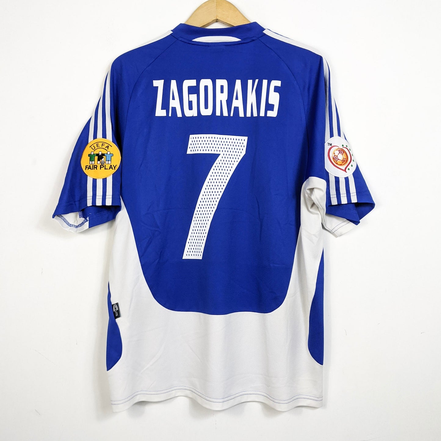 Original Greece 2004 Home - Zagorakis #7 Size L