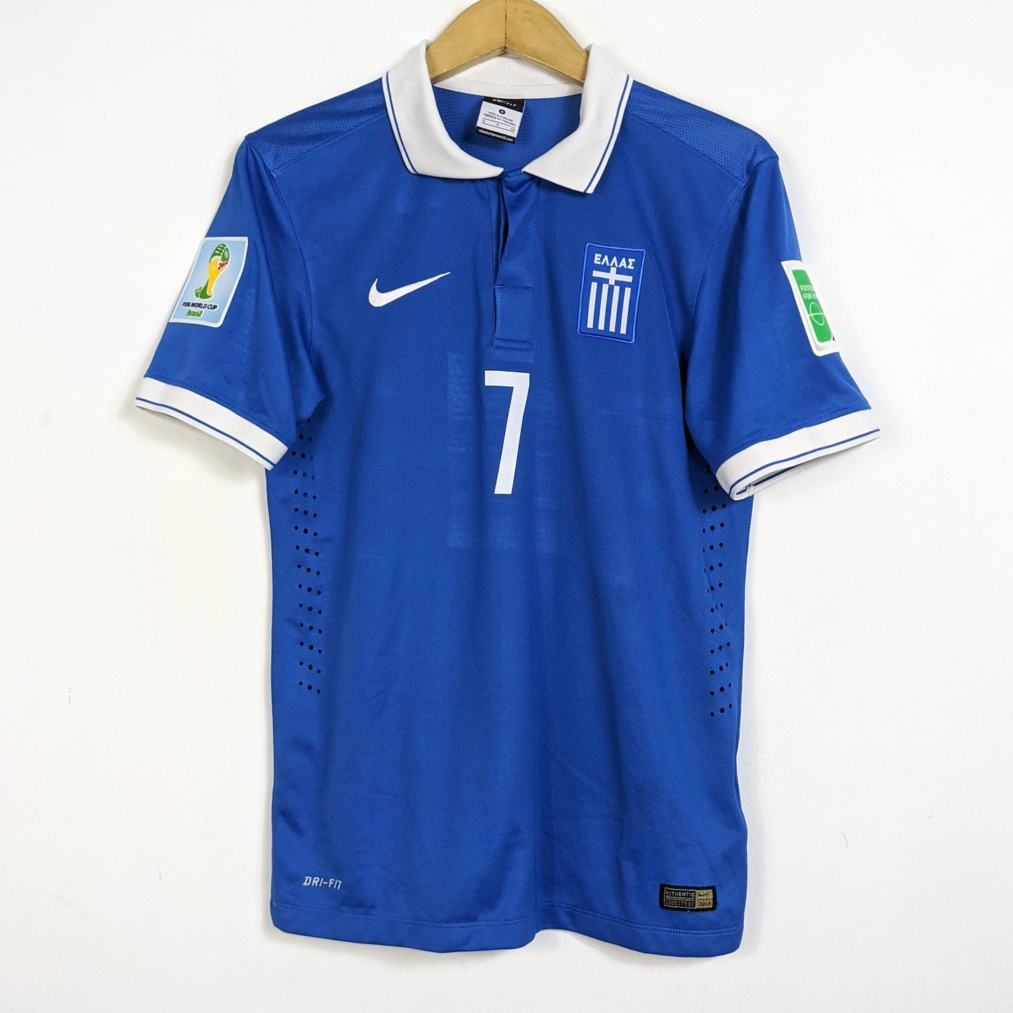Original Greece 2014 Away - Samaras #7 Size S (Player Issue)