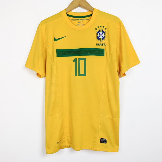 Original Brazil 2011/12 Home - Ronaldinho #10 Size M