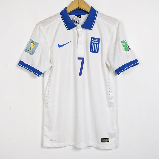 Original Greece 2014 Home - Samaras #7 Size S (Player Issue)