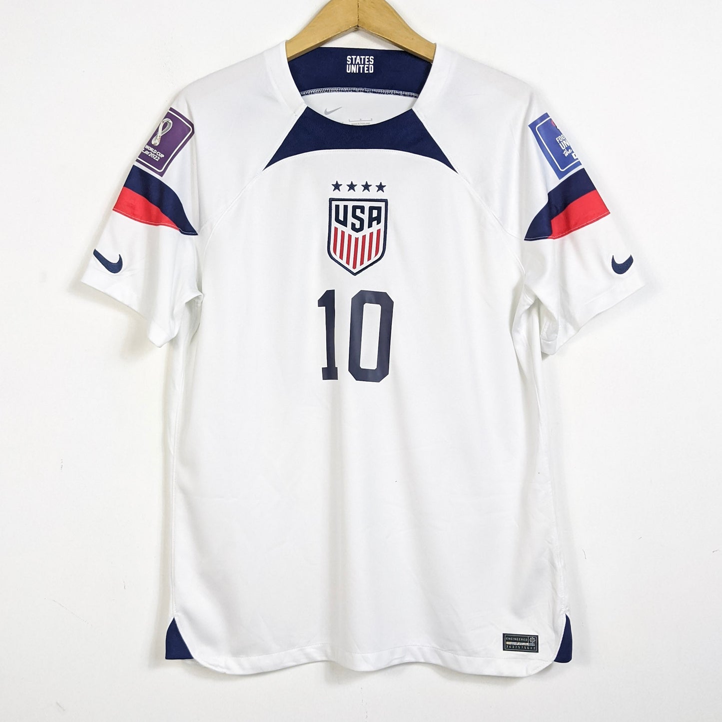 Original USA 2022 Home - Pulisic #10 Size L