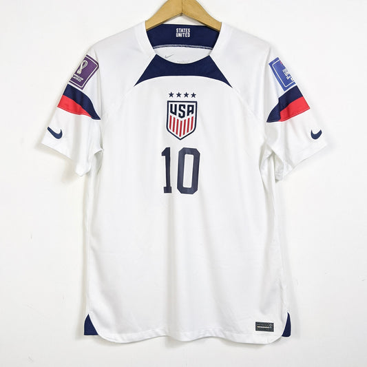 Original USA 2022 Home - Pulisic #10 Size L