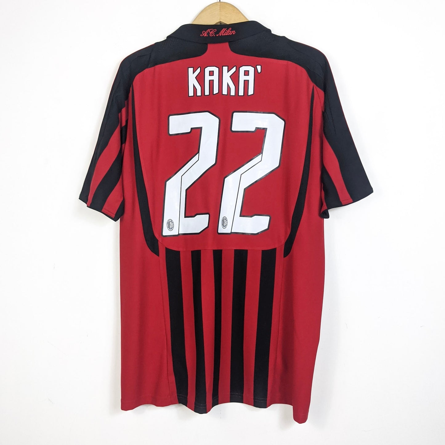 Original AC Milan 2007/08 Home - Kaka #22 Size L