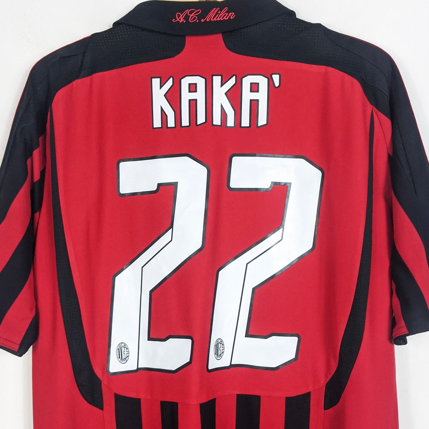 Original AC Milan 2007/08 Home - Kaka #22 Size L