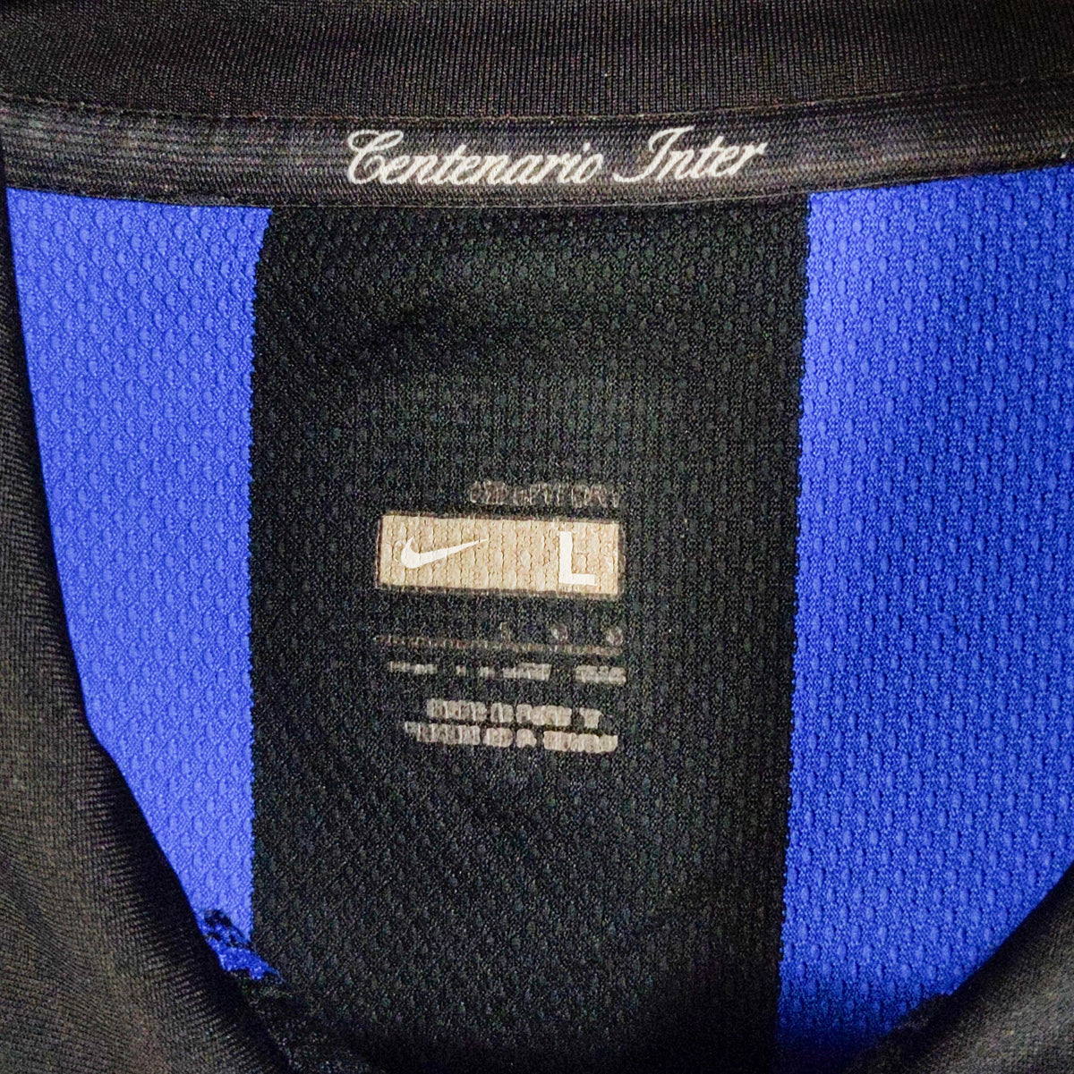 Original Inter Milan 2007/08 Centenary Home - Adriano #10 Size L