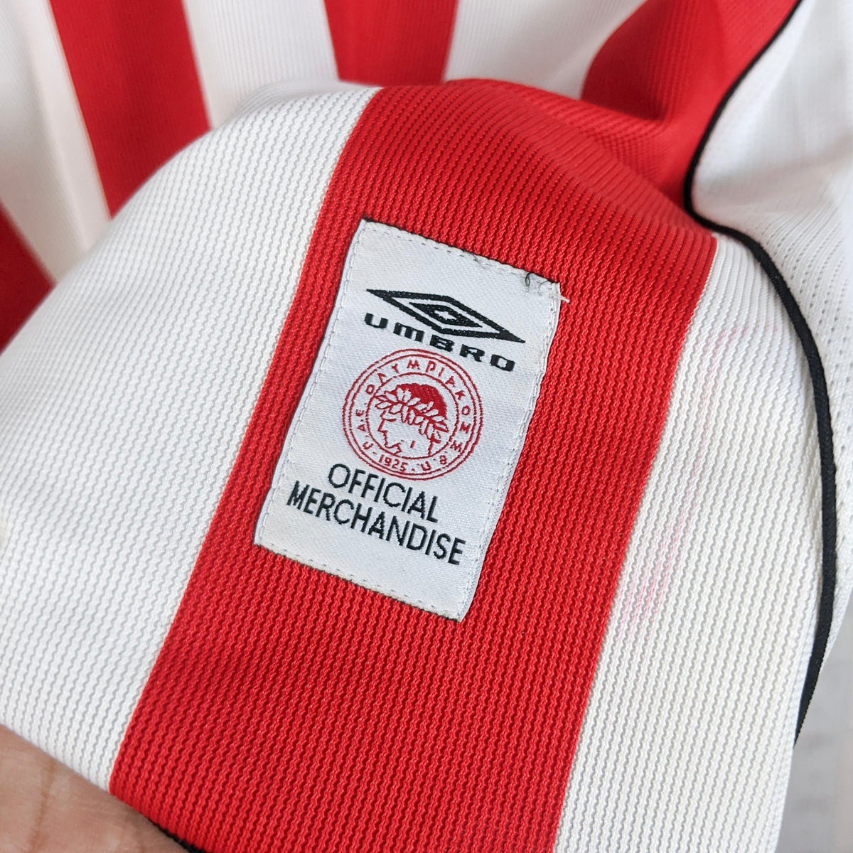 Original Olympiacos 2001/02 Home - Karembeu #8 Size XL