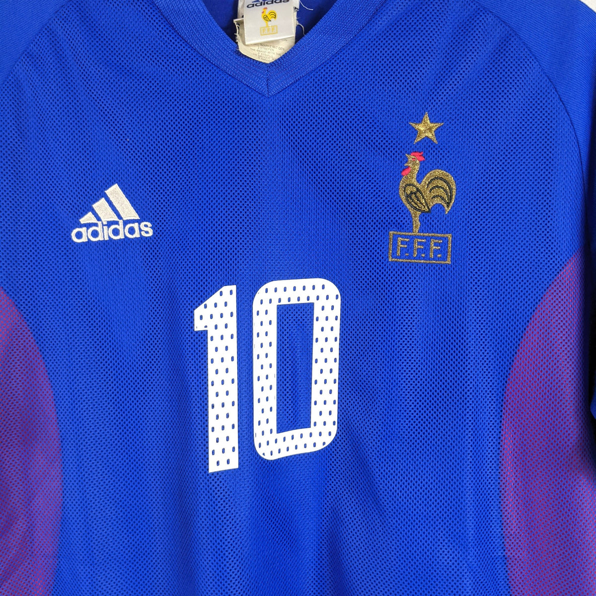 Original France 2002/04 Home - Zidane #10 Size fit L
