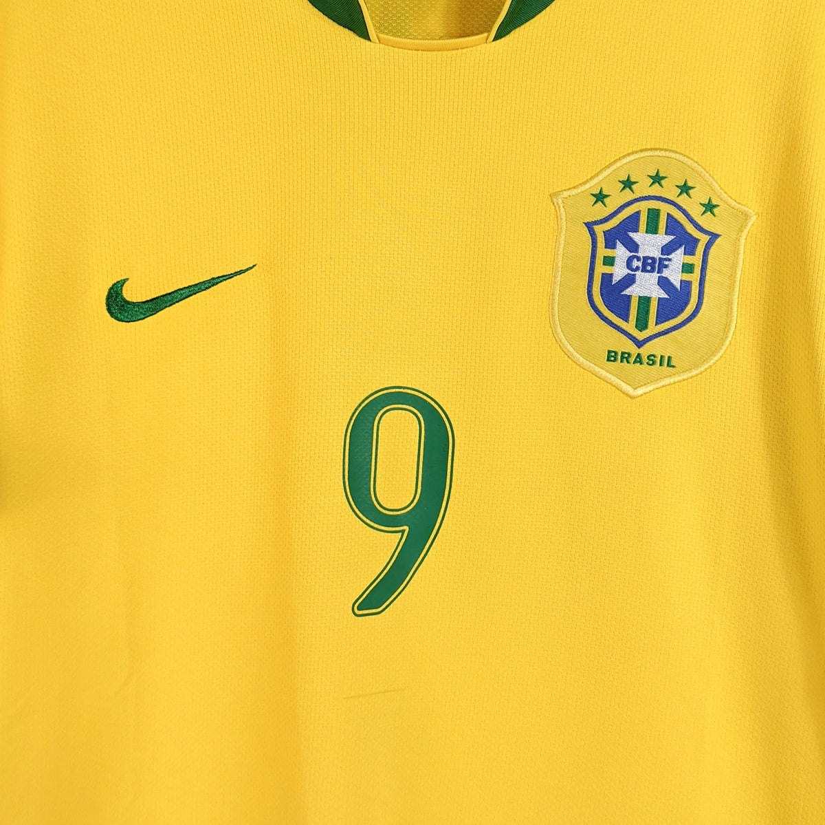 Original Brazil 2006 Home - Ronaldo #9 Size M