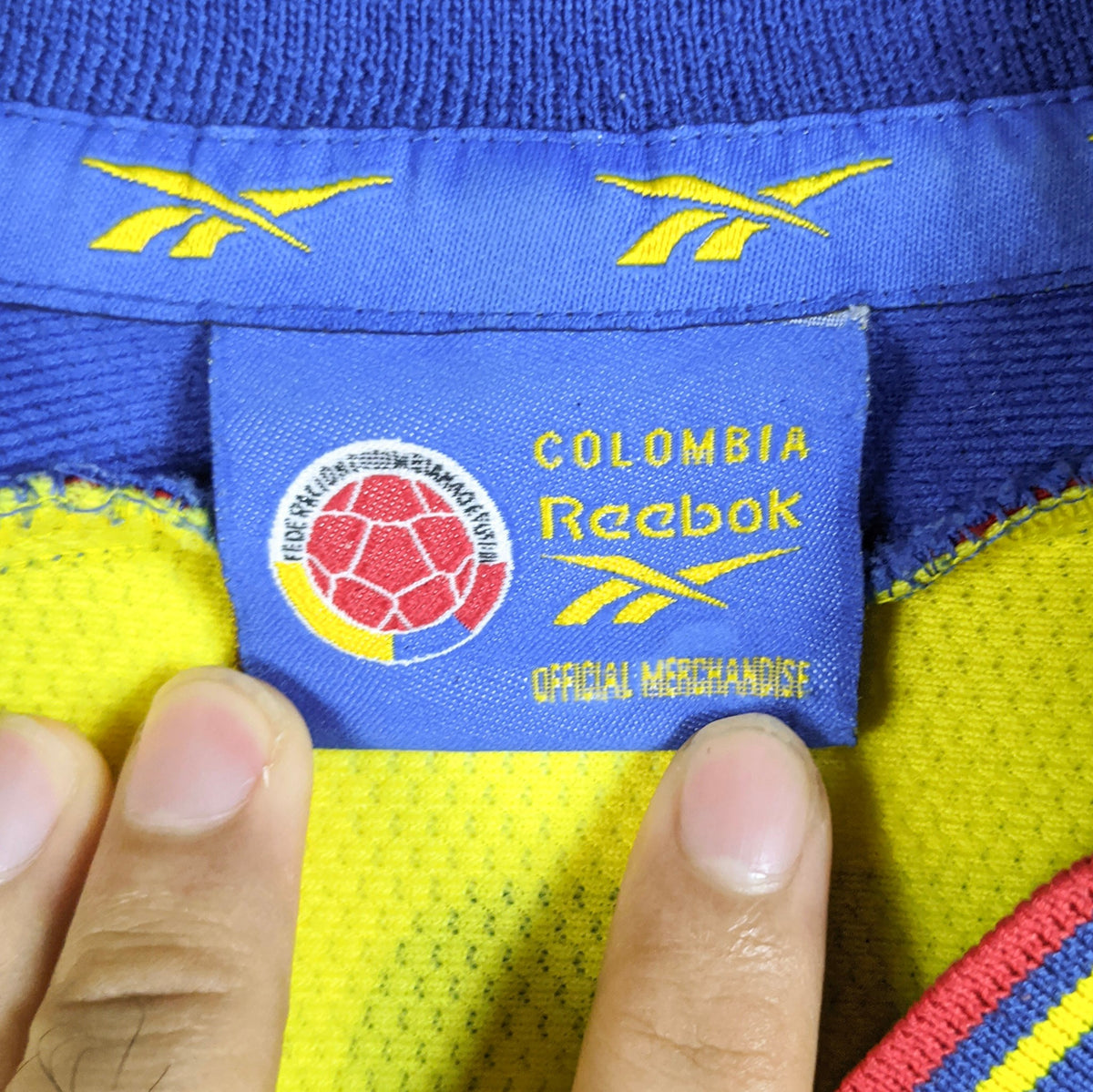 Original Colombia 1998 Home - Valderrama #10 Size L