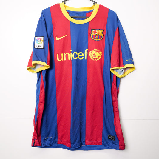 Authentic Barcelona 2010/11 Home - David Villa #7 Size XL fit L