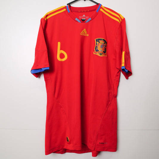 Authentic Spain 2010 Home - Iniesta #6 Size M