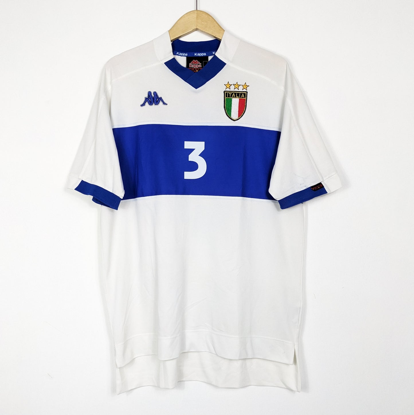 Authentic Italy 1999 Away - Maldini #3 Size L
