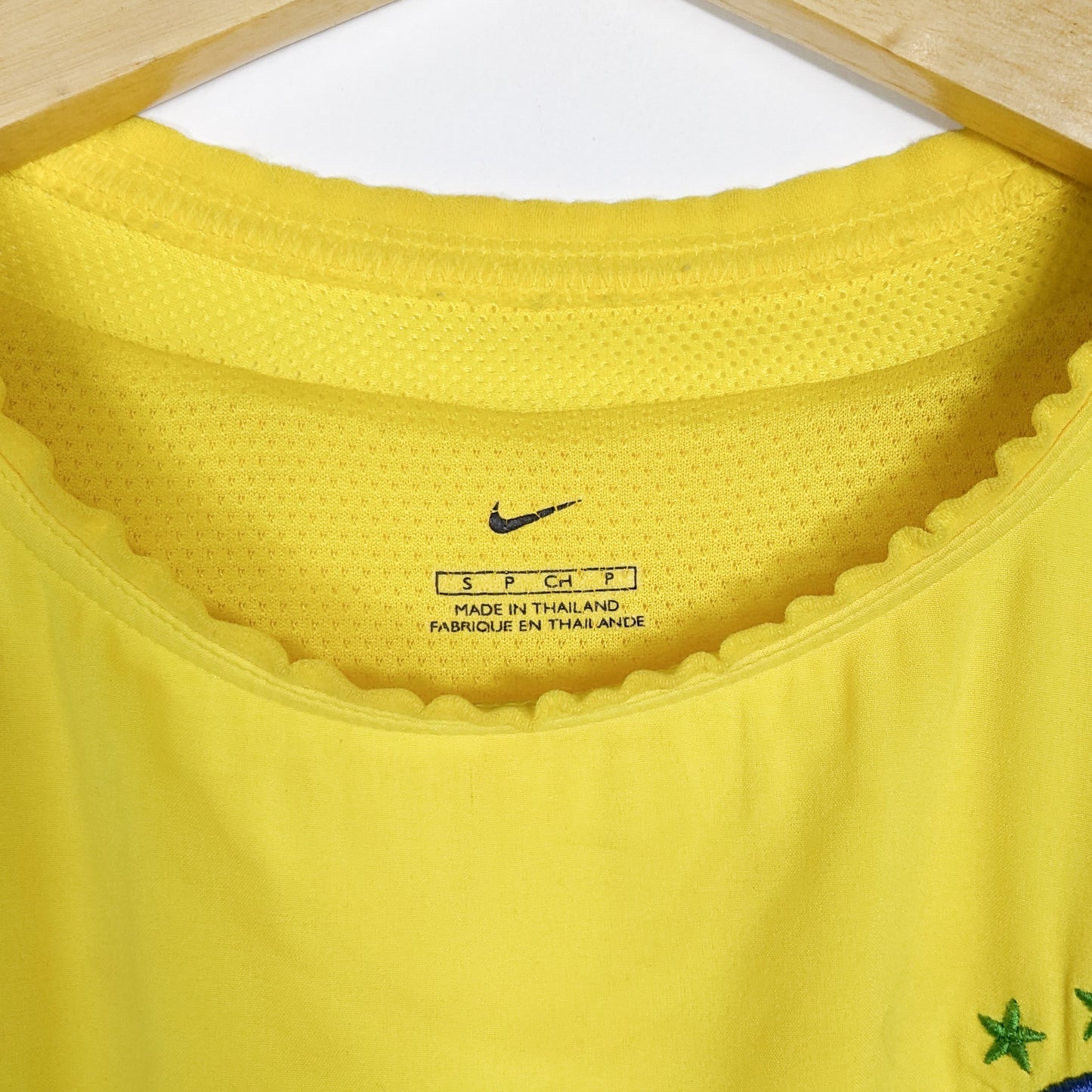 Authentic Brazil 2002 Home - Ronaldo #9 Size S fit M