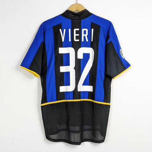 Authentic Internazionale Player Issue 2002/2003 Home - Vieri #32 Size M