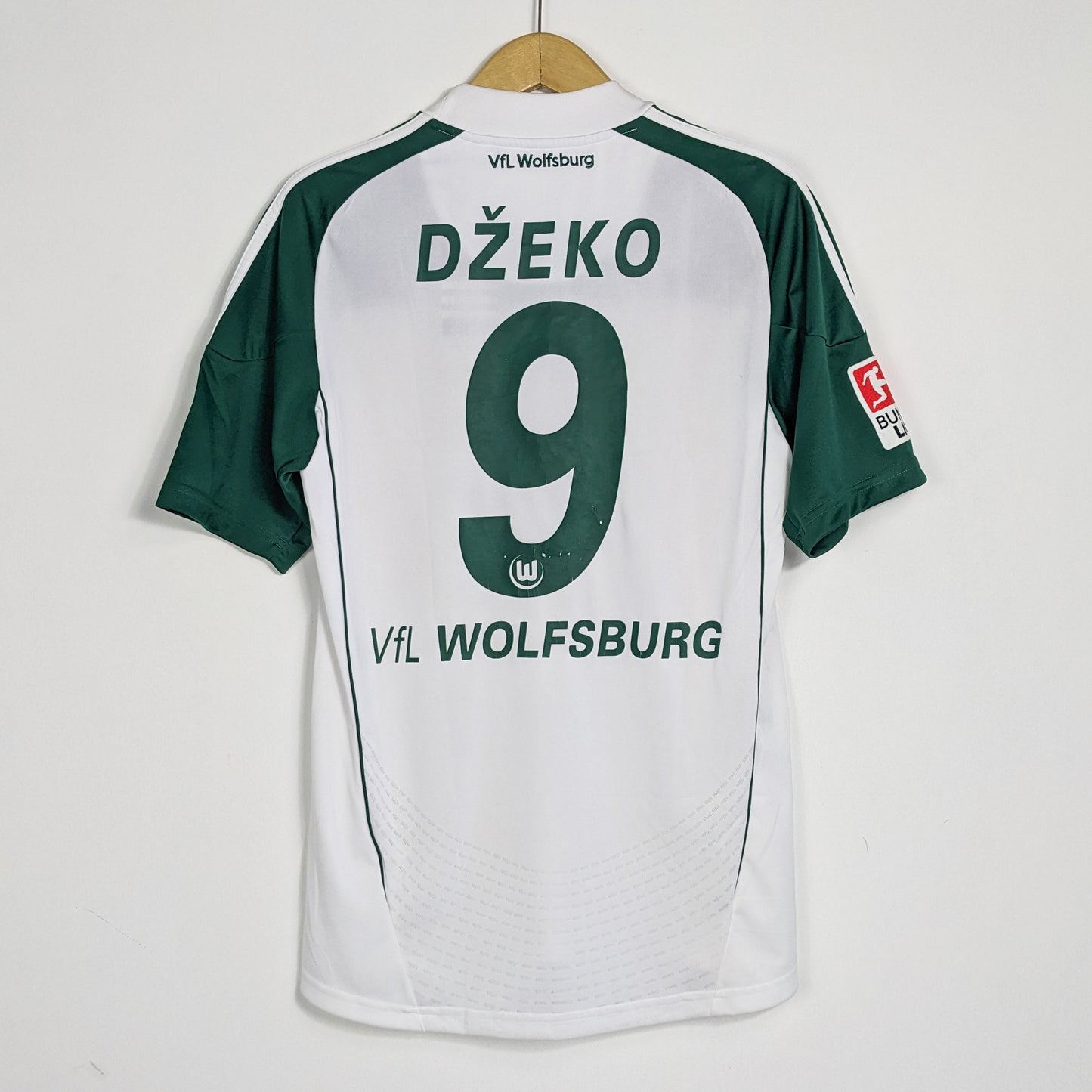 Authentic Wolfsburg 2010/2011 Home - Dzeko #9 Size S (still has tag)