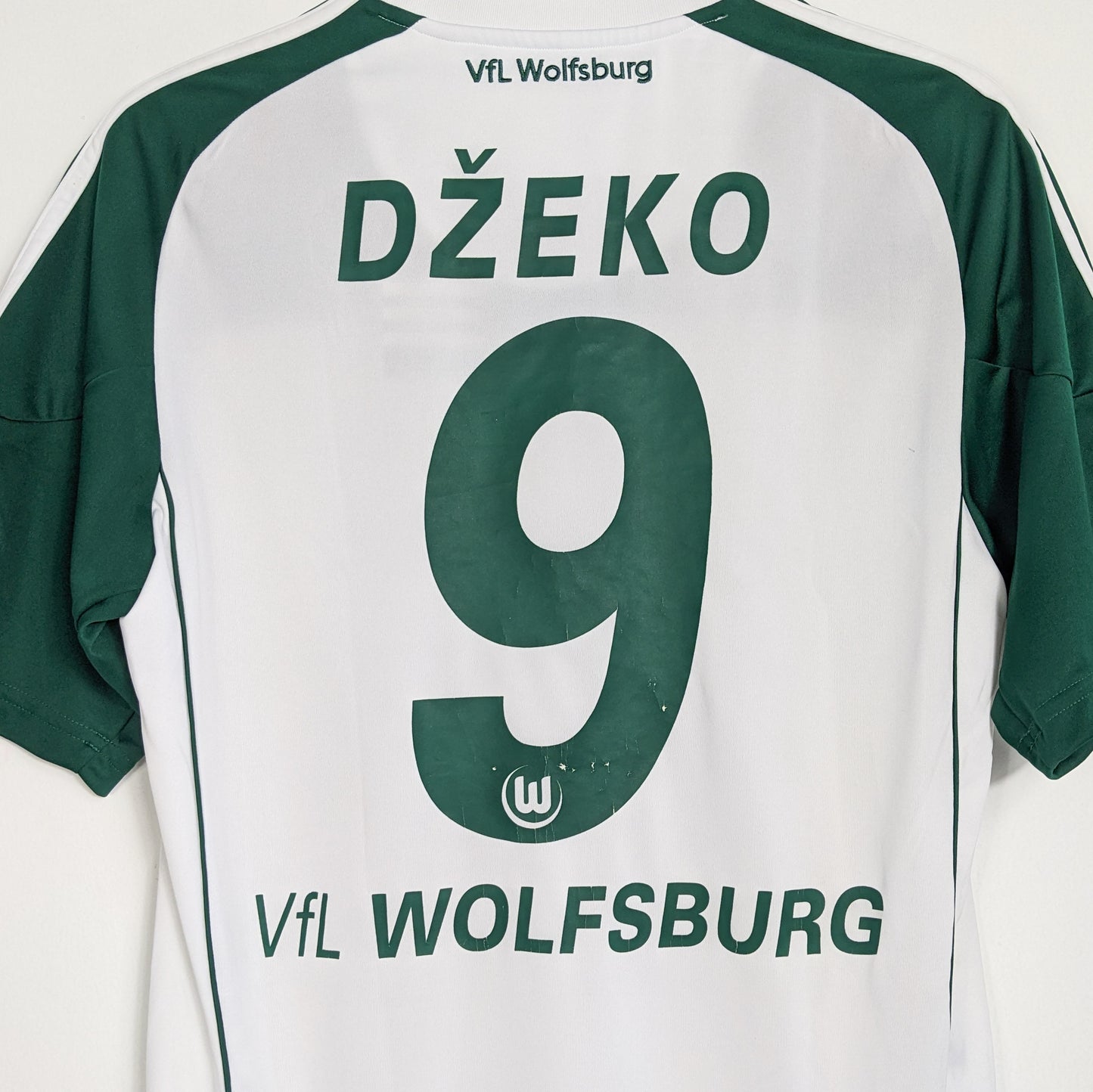 Authentic Wolfsburg 2010/2011 Home - Dzeko #9 Size S (still has tag)