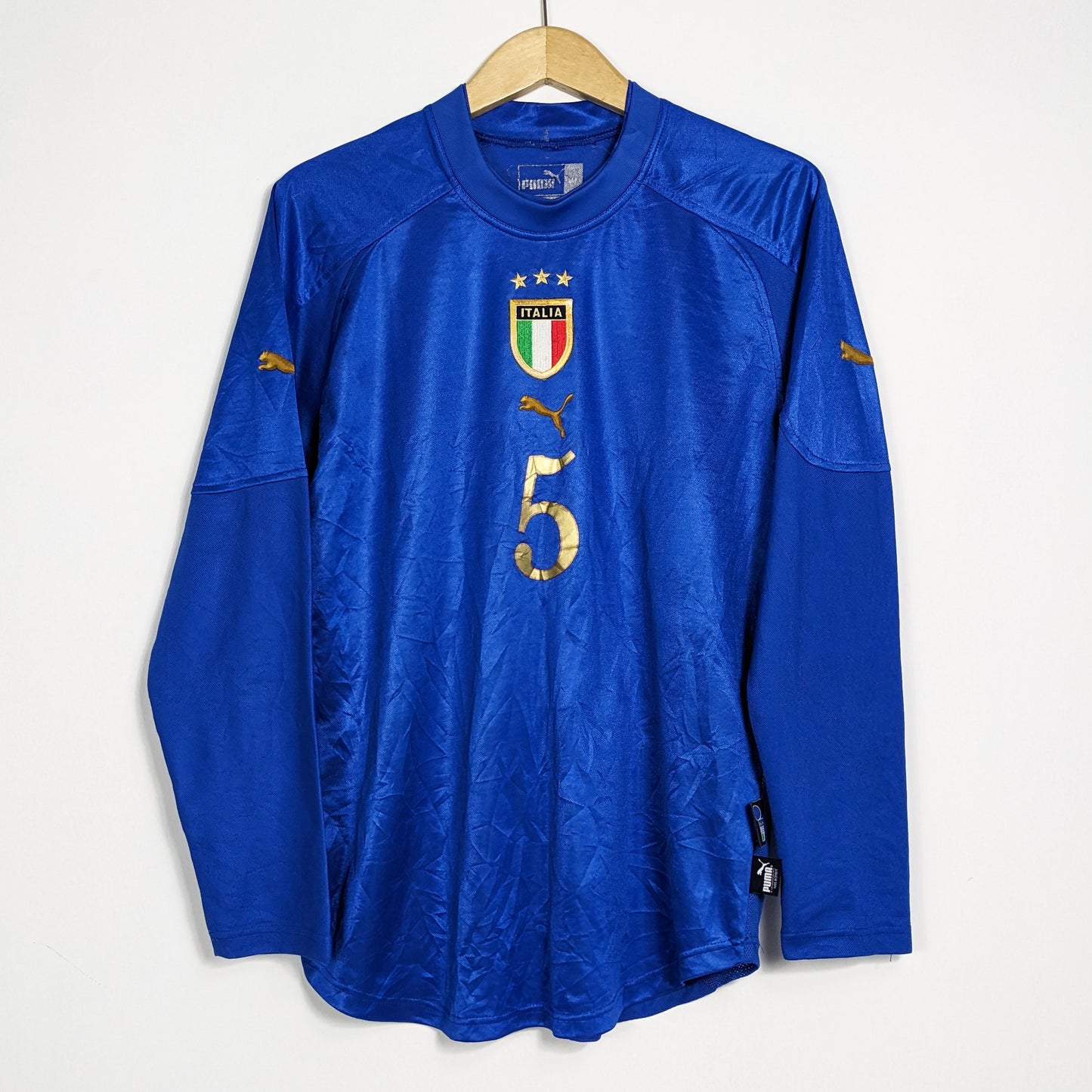 Authentic Italy 2004 Home - Cannavaro #5 Size M