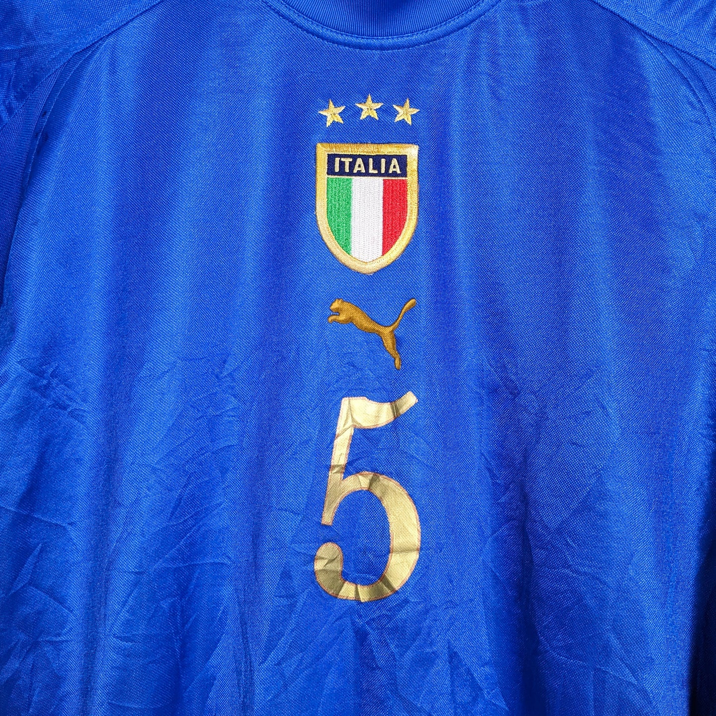 Authentic Italy 2004 Home - Cannavaro #5 Size M