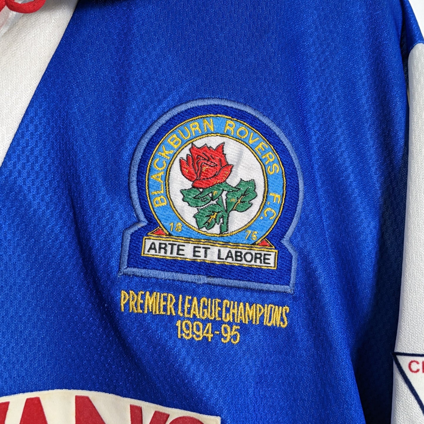 Authentic Blackburn Rovers 1994/1995 Home - Shearer #9 Size L