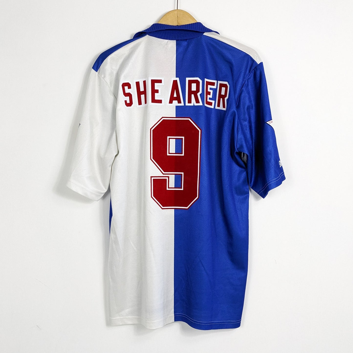 Authentic Blackburn Rovers 1994/1995 Home - Shearer #9 Size L