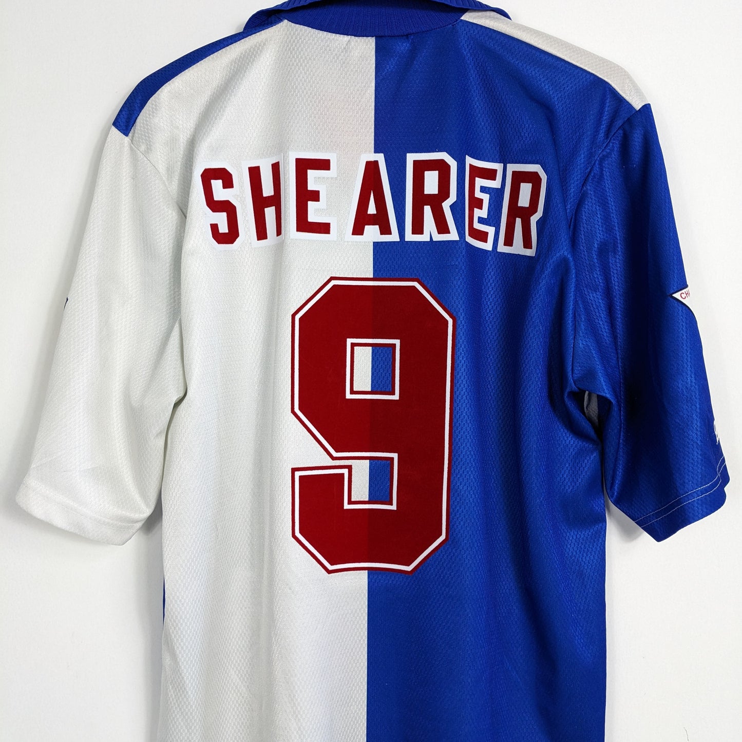 Authentic Blackburn Rovers 1994/1995 Home - Shearer #9 Size L