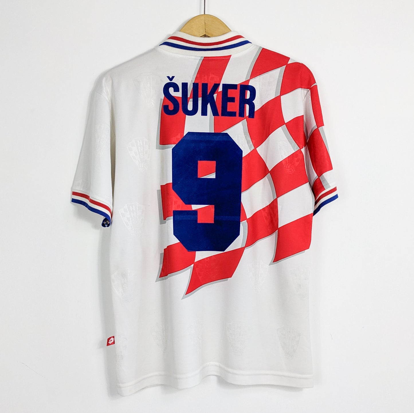 Authentic Croatia 1998 Home - Suker #9 Size M