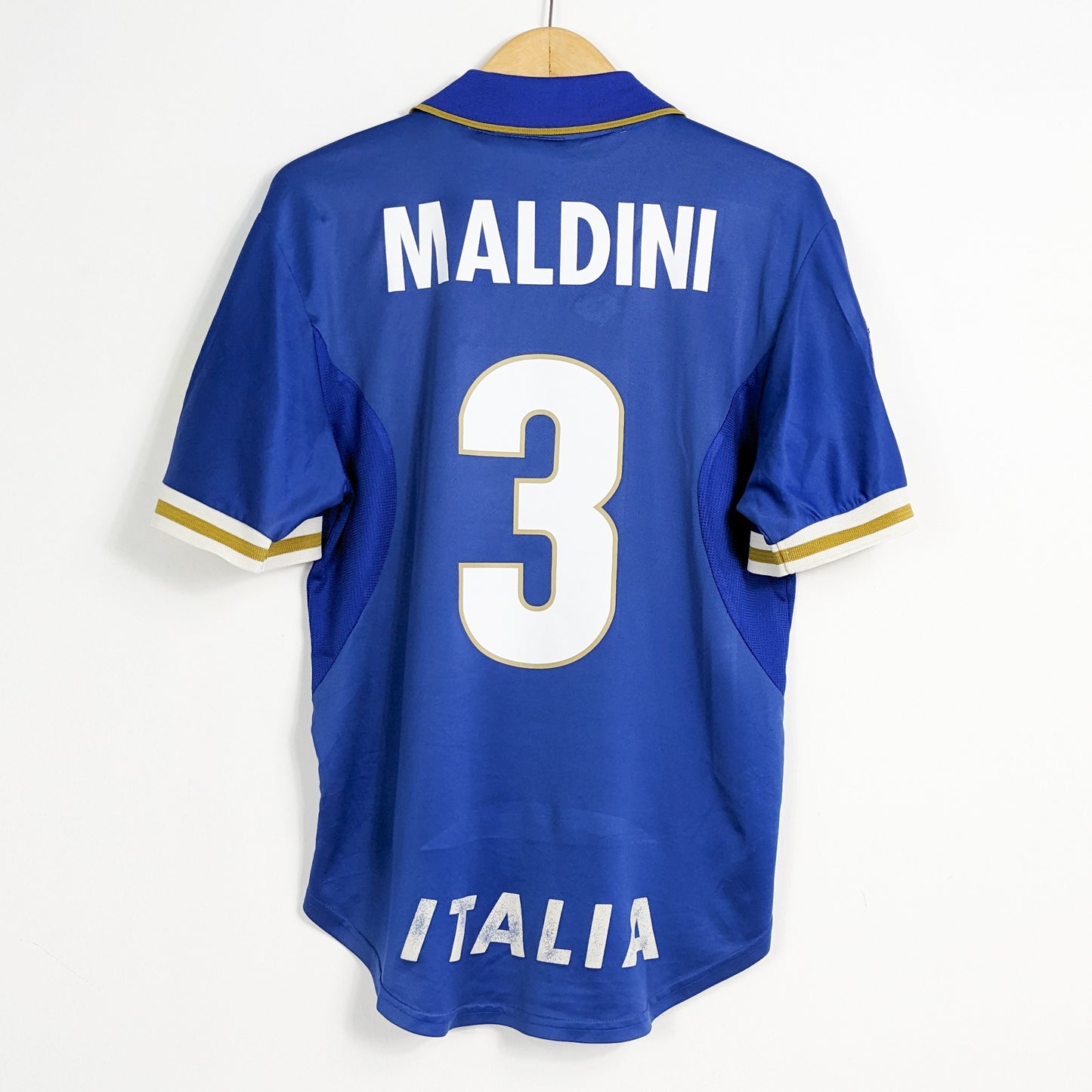 Authentic Italy 1996 Home -  Maldini #3 Size M