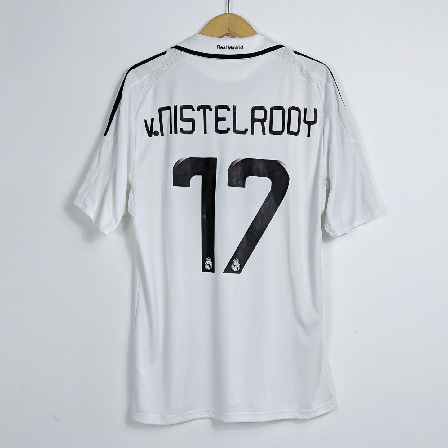 Authentic Real Madrid 2008/2009 - v. Nistelrooy #17 Size L