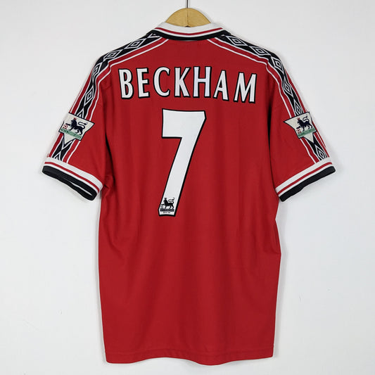 Authentic Manchester United 1998/1999 Home - Beckham #7 Size L