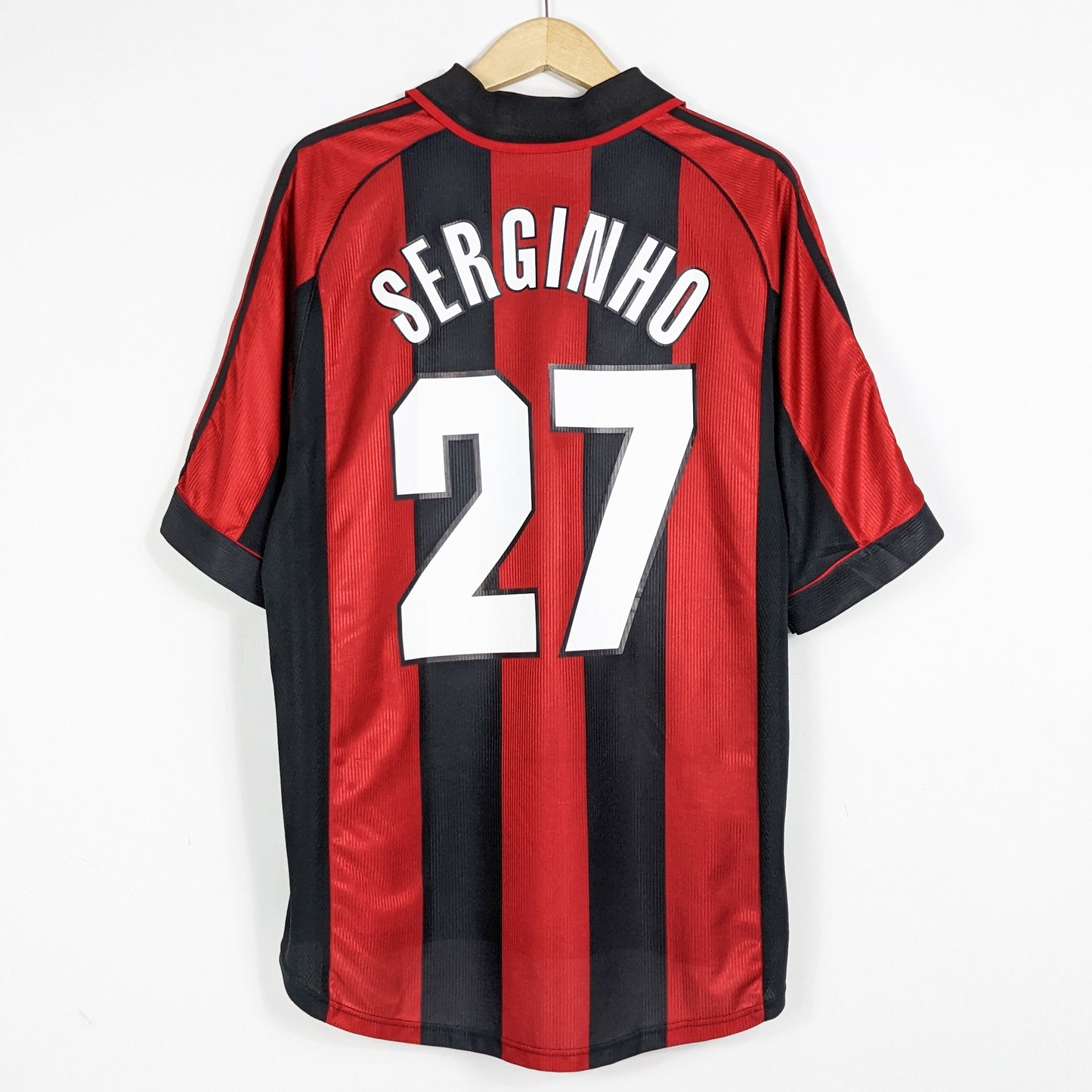 Authentic AC Milan 1998/1999 Home - Serginho #27 Size L