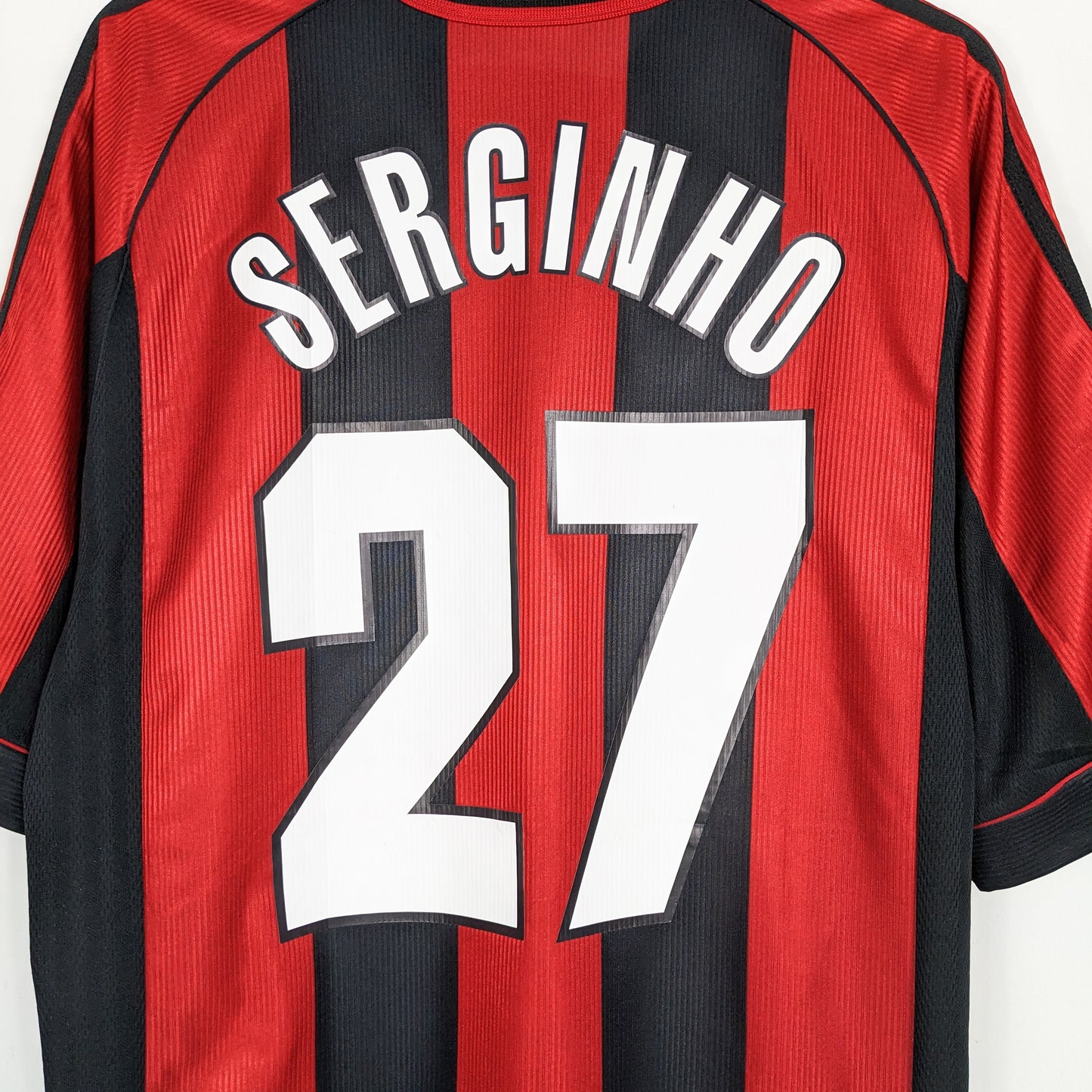 Authentic AC Milan 1998/1999 Home - Serginho #27 Size L