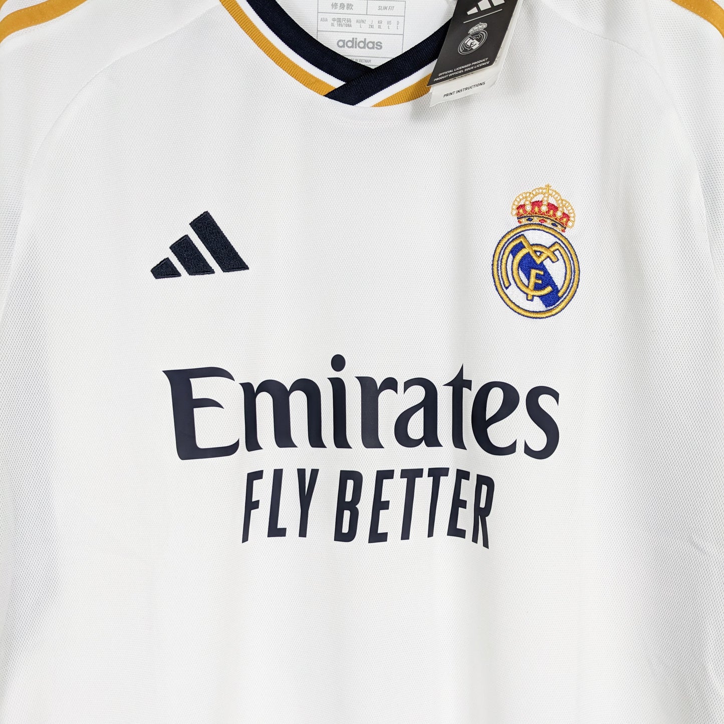 Authentic Real Madrid 2023/2024 Home - Bellingham #5 Size XL (Bnwt)