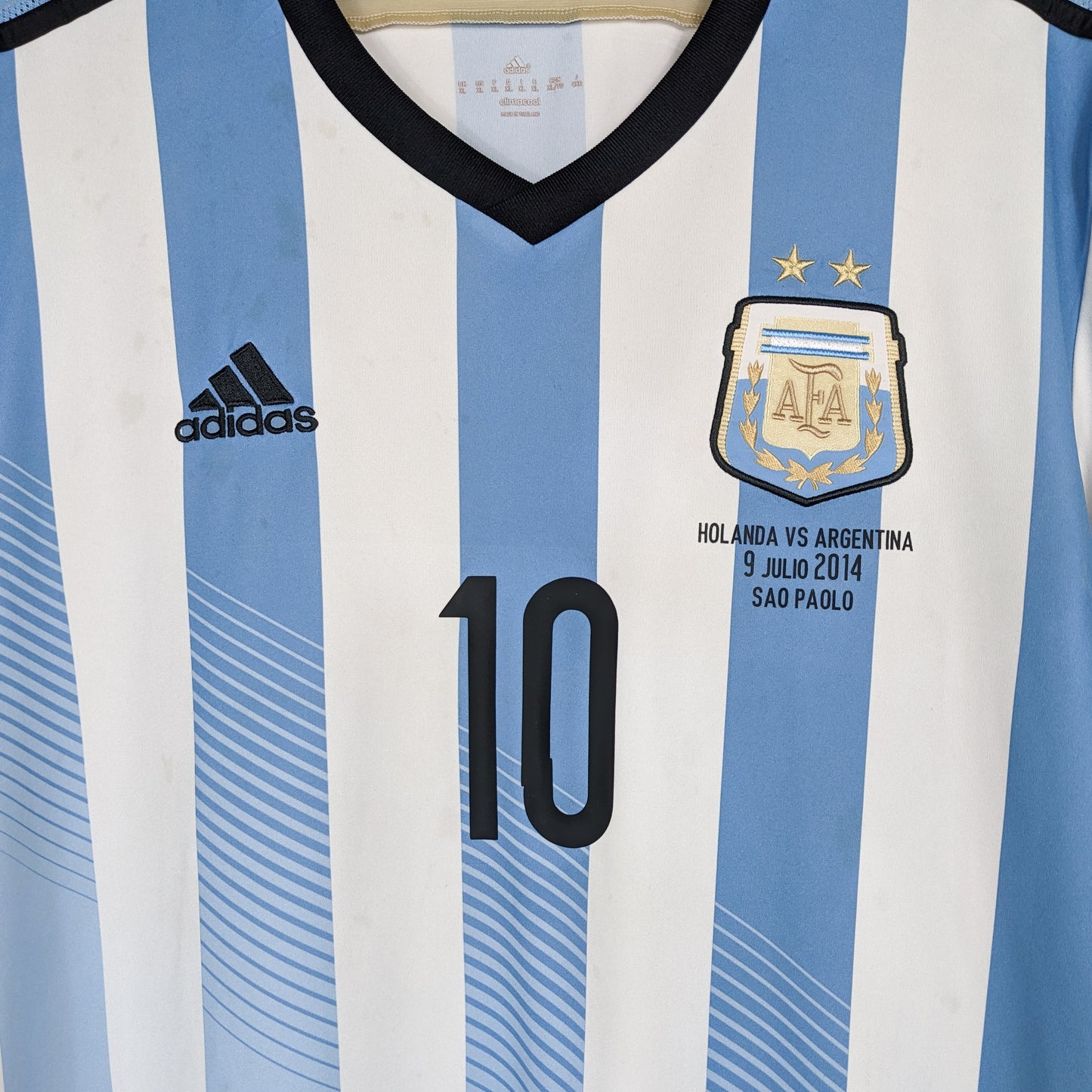 Authentic Argentina WC 2014 Home - Messi #10 Size XL