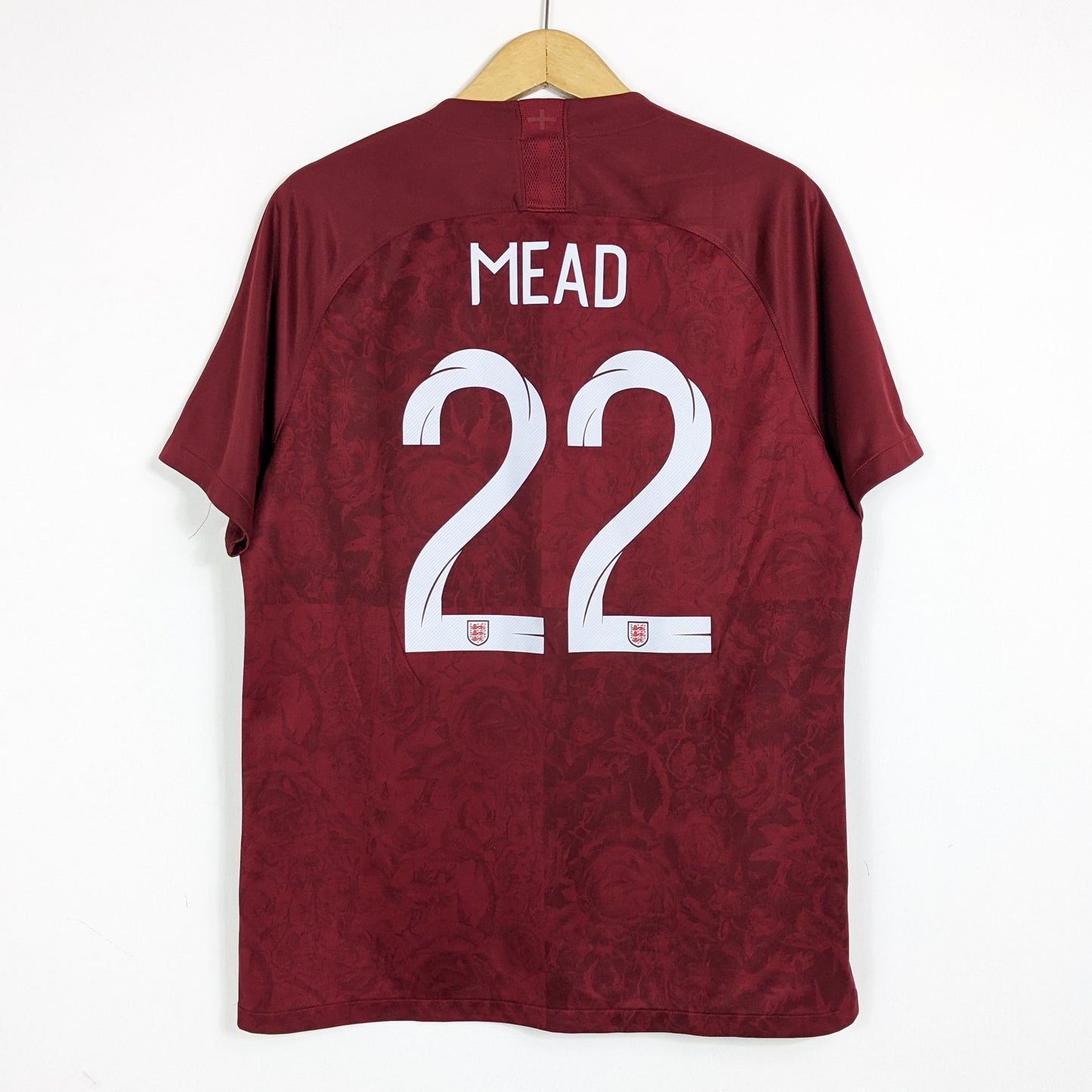 Authentic Lionesses/England Womens 2019 Away - Mead #22 Size L