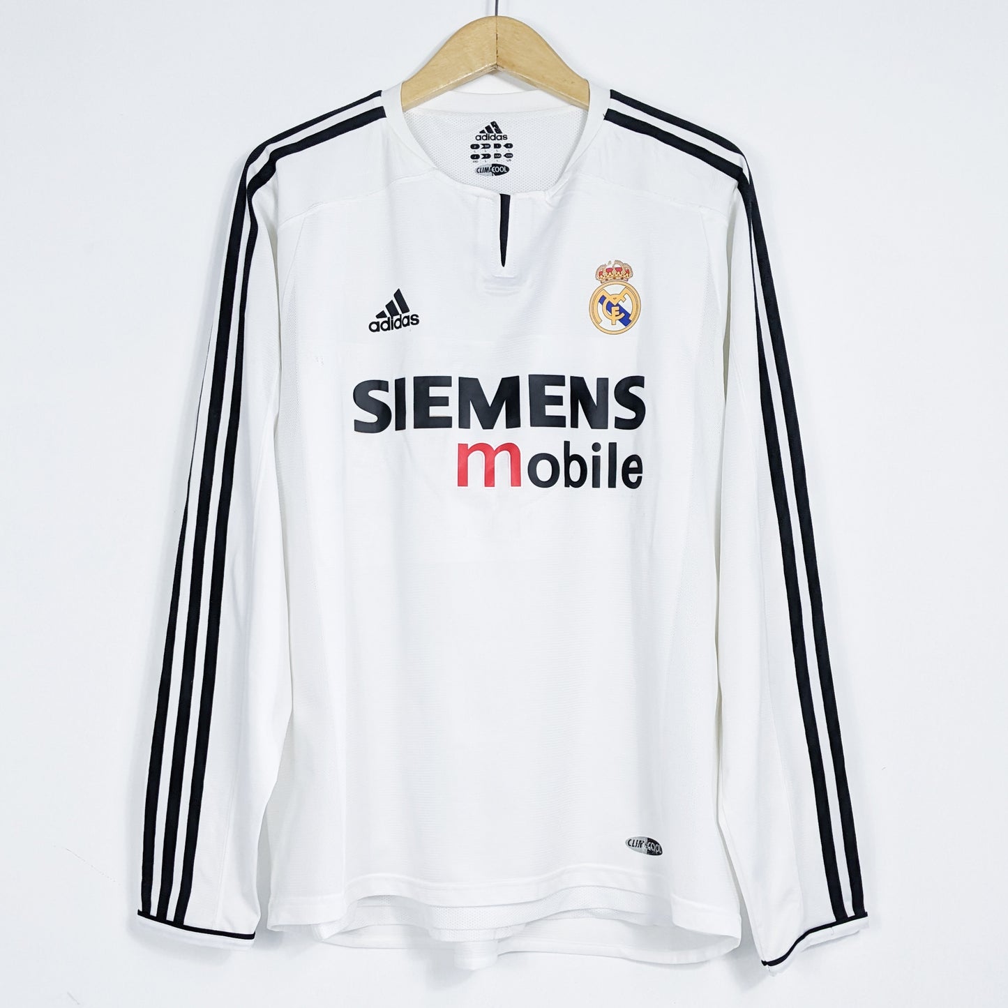 Authentic Real Madrid 2003/2004 Home - Ronaldo #9 Size L (Long sleeve) (Player issue)