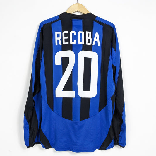 Authentic Inter 2003/2004 Home - Recoba #20 Size L (Long sleeve)