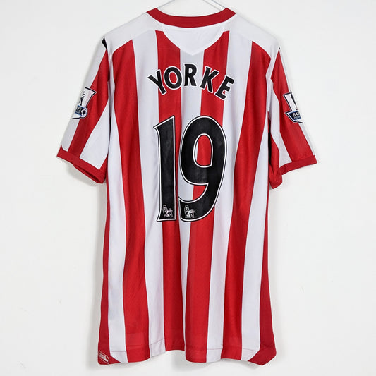 Authentic Sunderland 2008/2009 Home - Yorke #19 Size L