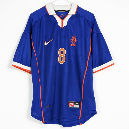 Authentic Netherland 1998 Away - Bergkamp #8 Size M (With shorts size L)