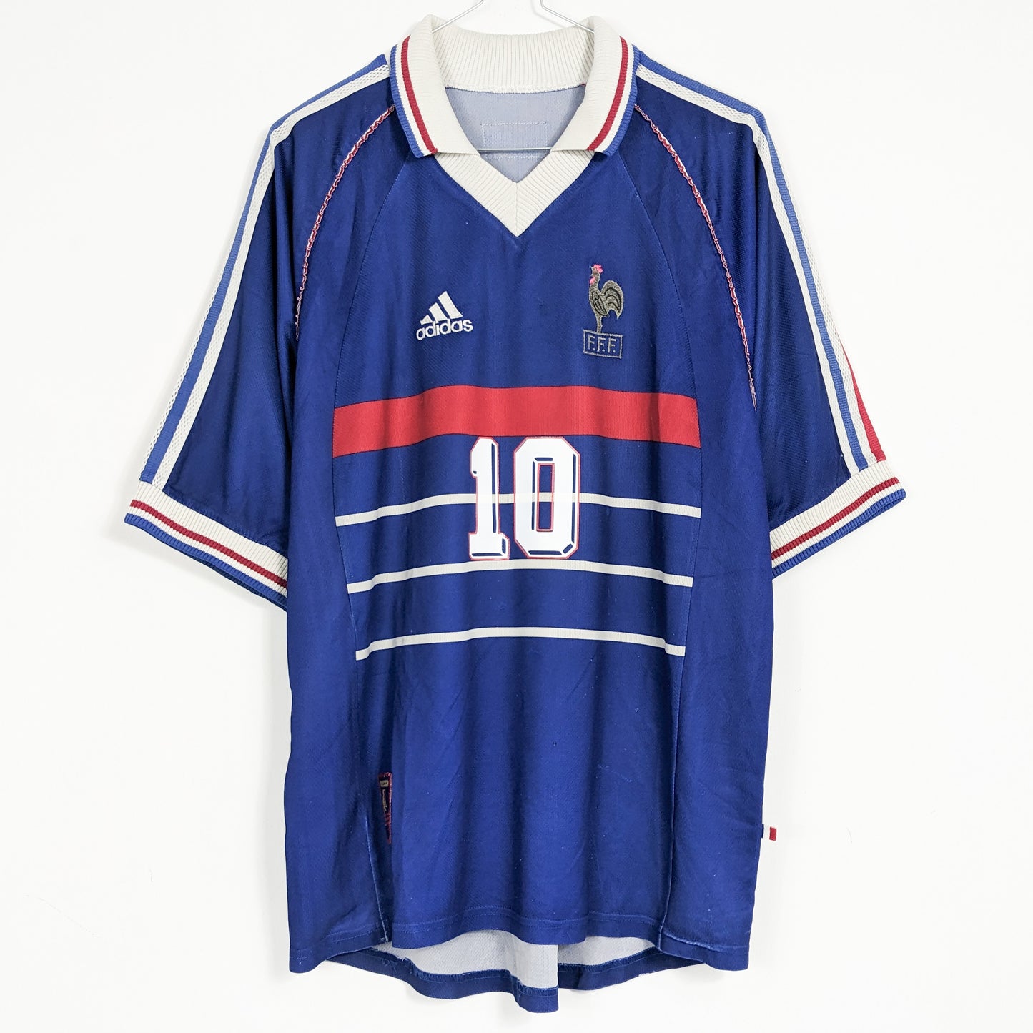 Authentic France 1998 Home - Zidane #10 Size L