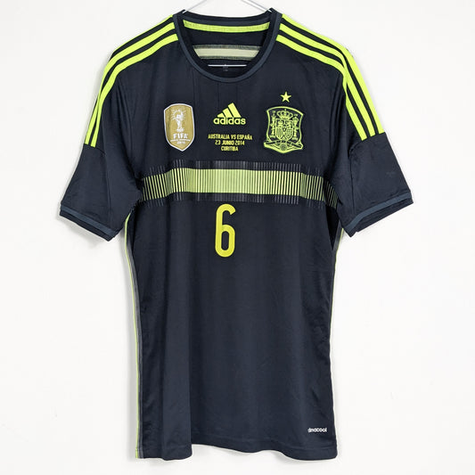 Authentic Spain 2014 Away - A. Iniesta #14 Size M