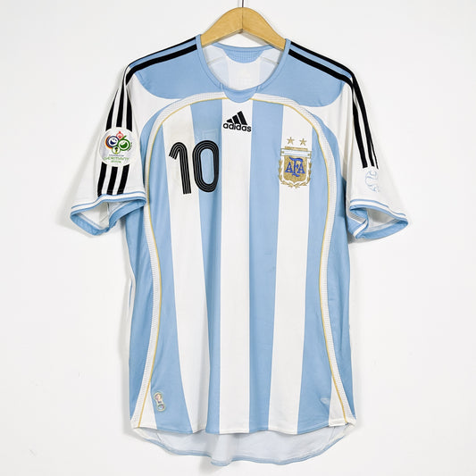 Authentic Argentina 2007 Home - Riquelme #10 Size L