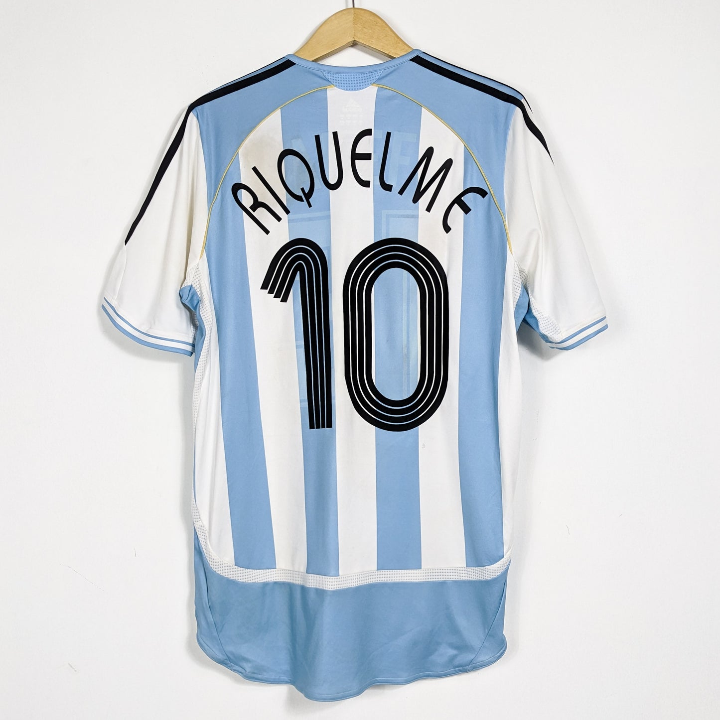 Authentic Argentina 2007 Home - Riquelme #10 Size L