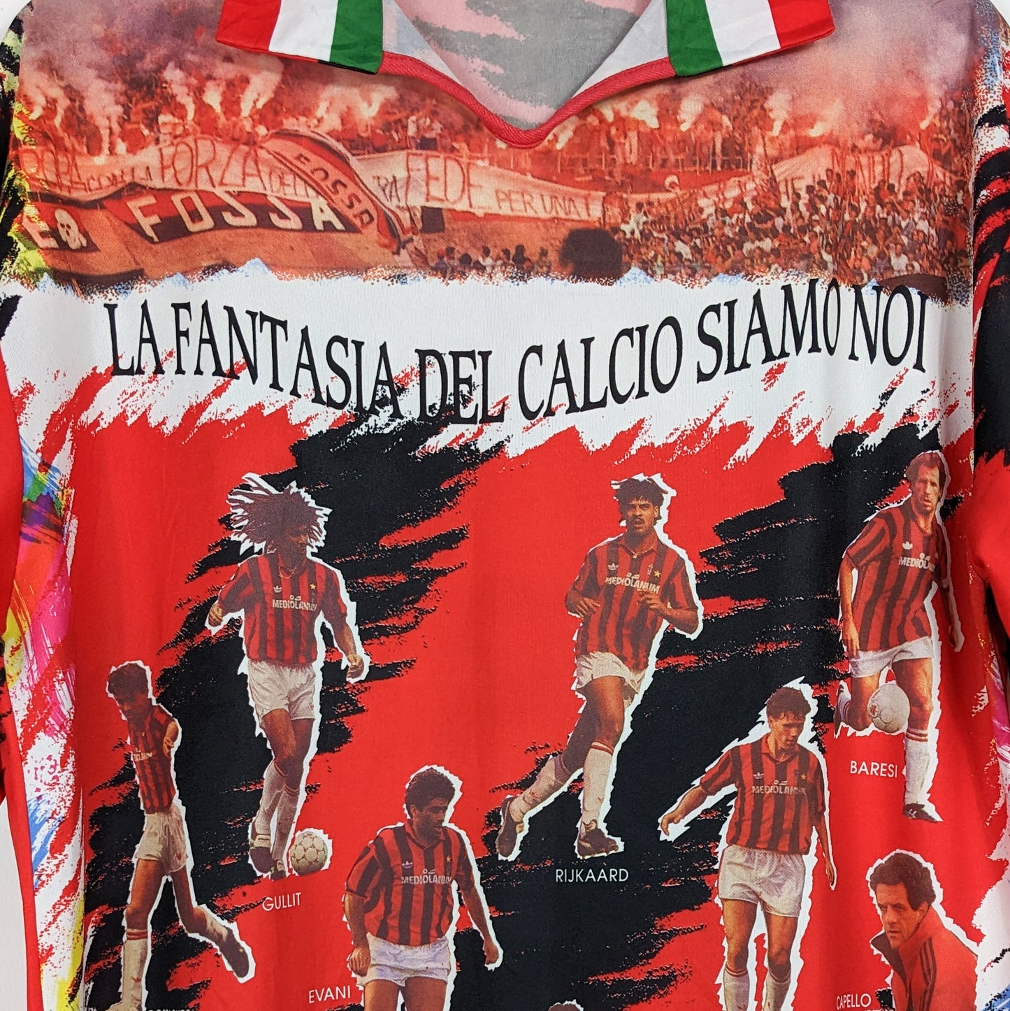 AC Milan - Twelve Scudetto Retro Shirt - Size L