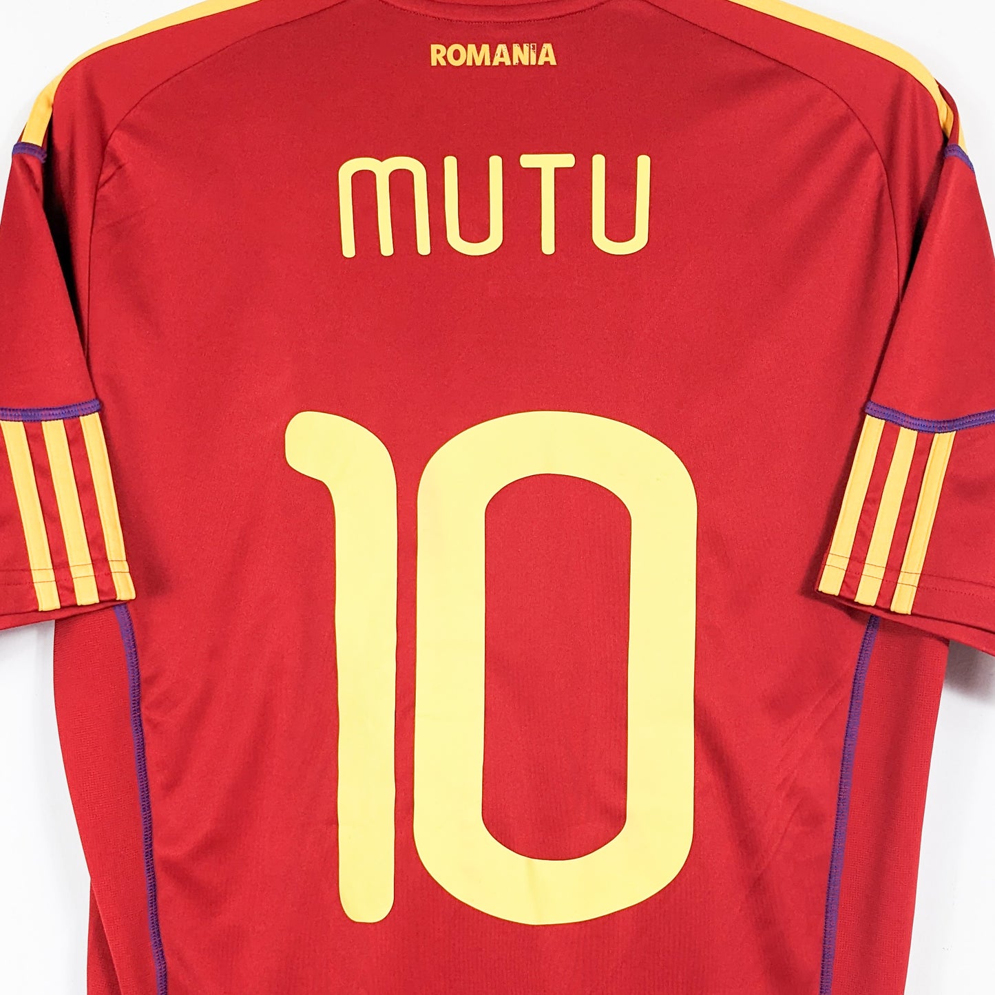 Authentic Romania 2010 Away - Mutu #10 Size M