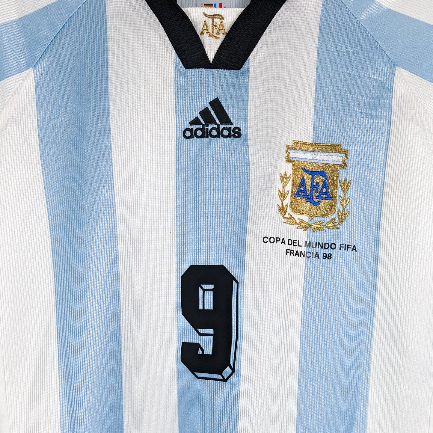 Authentic Argentina 1998 Home - Batistuta #9 Size M Fit L (MDT)
