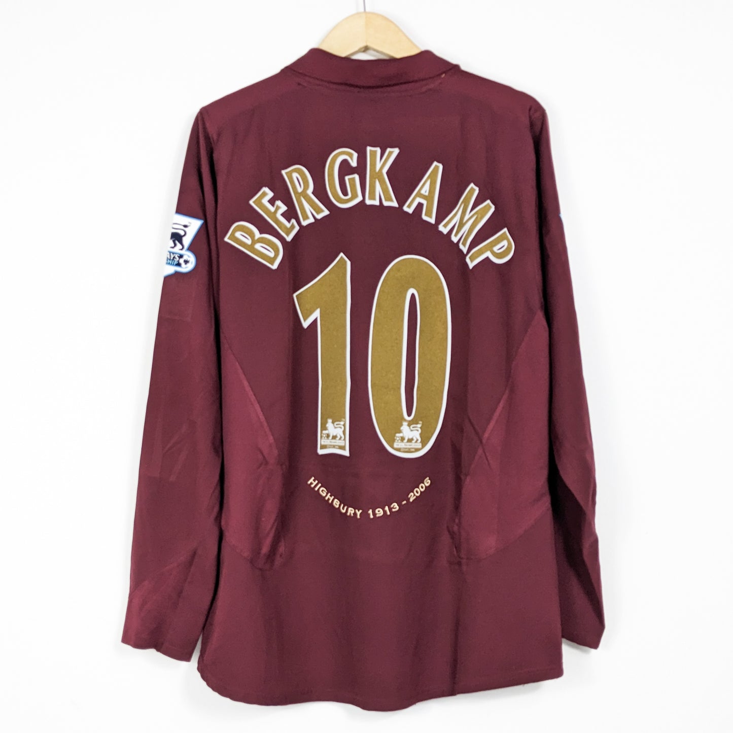 Original Arsenal 2005/06 Home - Bergkamp #10 Size L (Long sleeve)