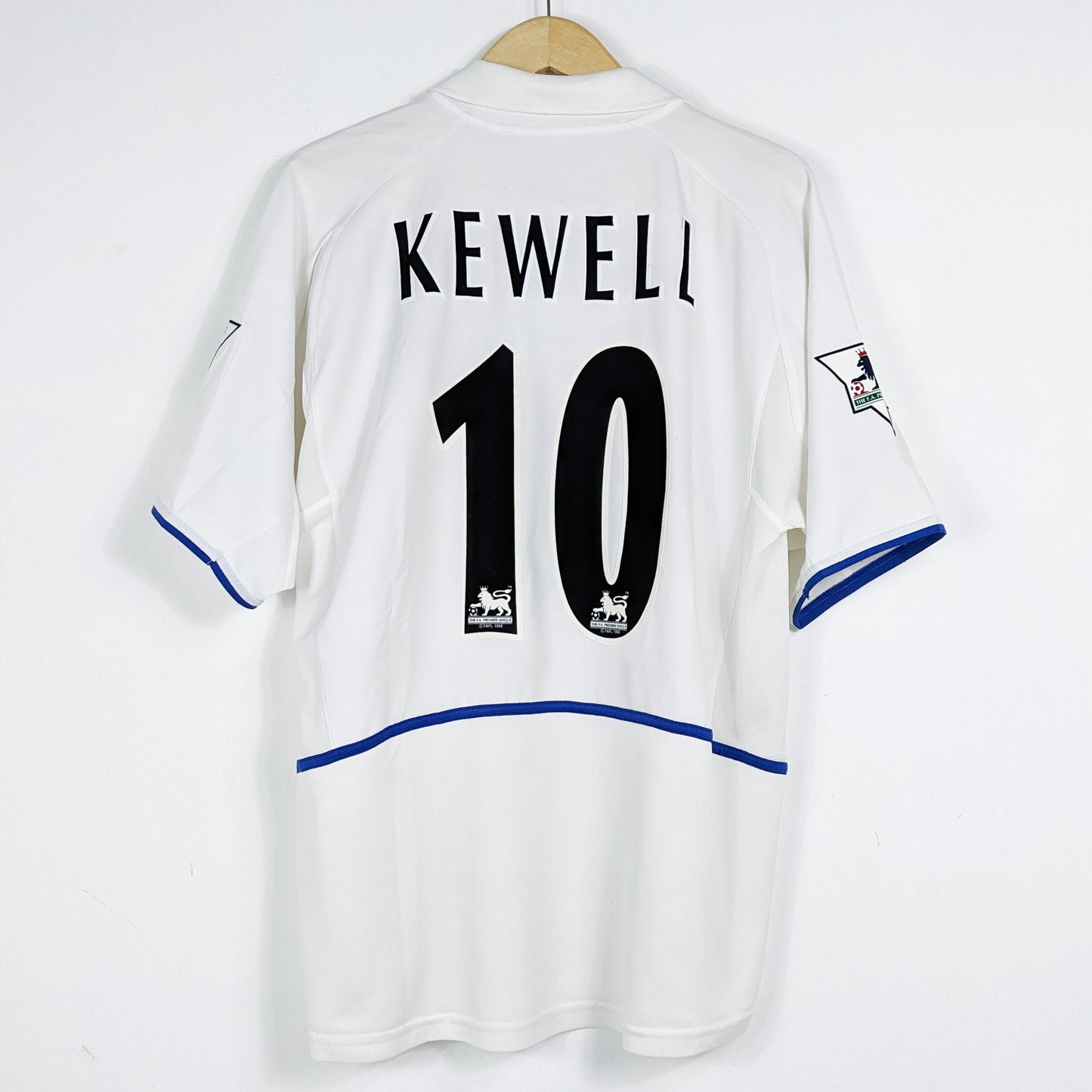 Authentic Leeds 2002/2003 Home - Kewell #10 Size L