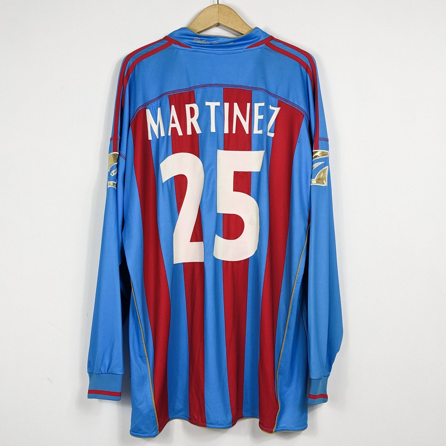 Authentic Catania 2007/2008 Home - Martinez #25 Size XXL (Long Sleeve)