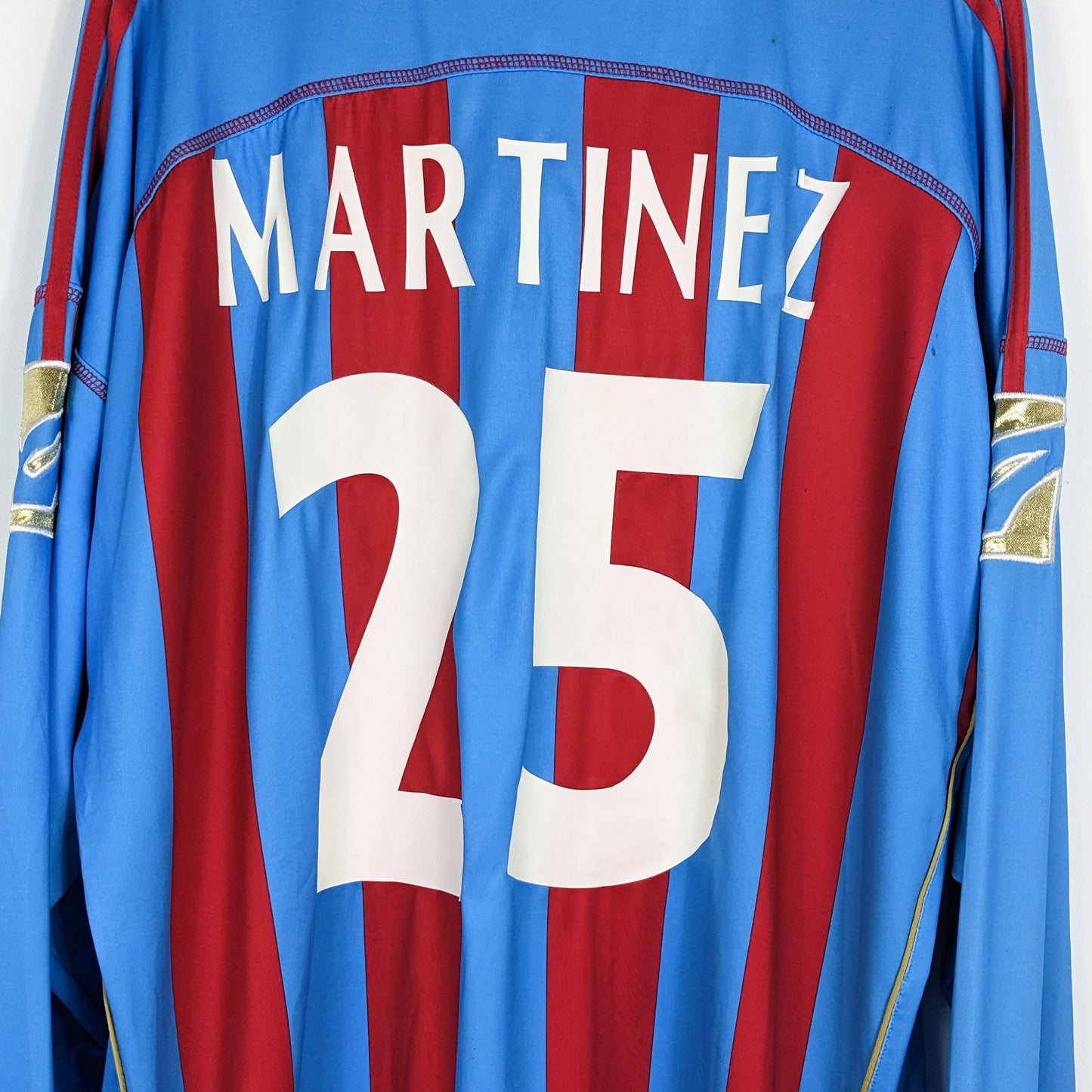 Authentic Catania 2007/2008 Home - Martinez #25 Size XXL (Long Sleeve)