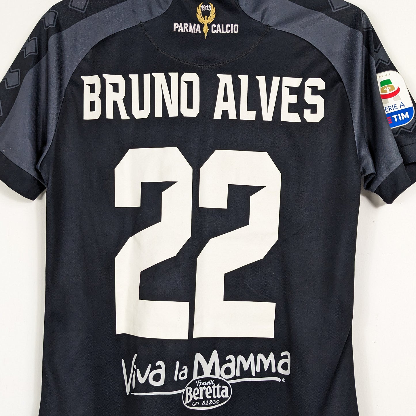 Authentic Parma 2018/2019 Third - Bruno Alves #22 Size M